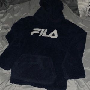 Fila fur hoodie